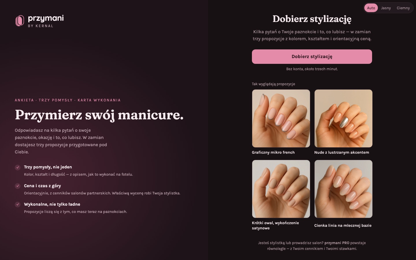 przymani — doradca stylizacji paznokci